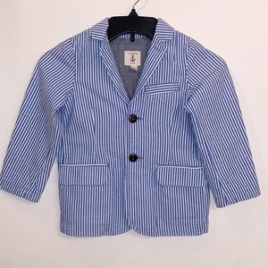 Lands’ End Seersucker Little Boys’ Blazer